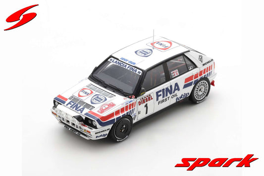 【取寄せ品】Spark S9008 1/43 Lancia Delta HF Integrale 16V No.1 Winner Rally San Remo 1991 D. Auriol - B. Occelli