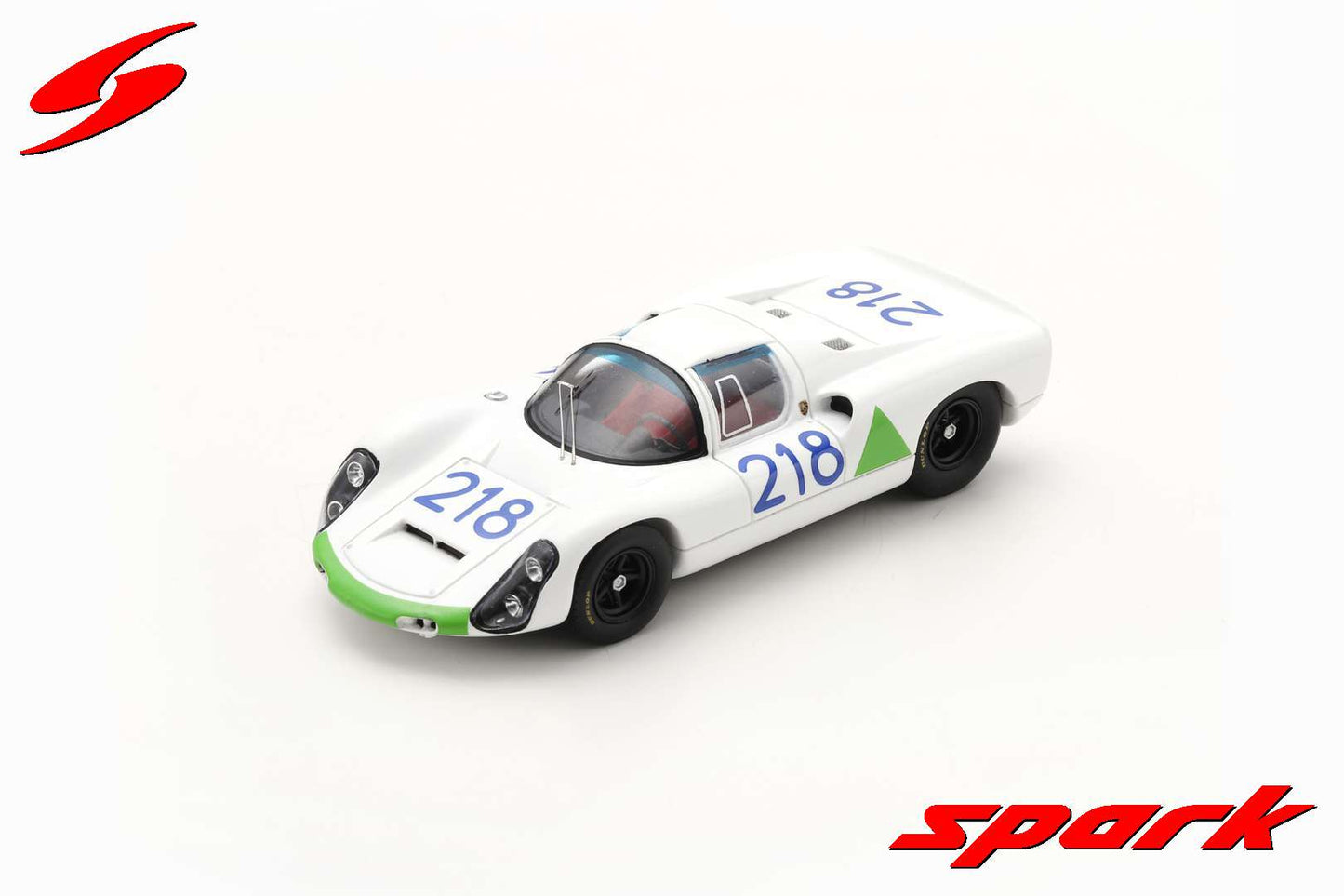 Spark S9239 1/43 Porsche 910/8 No.218 6th Targa Florio 1967 J. Siffert - H. Herrmann