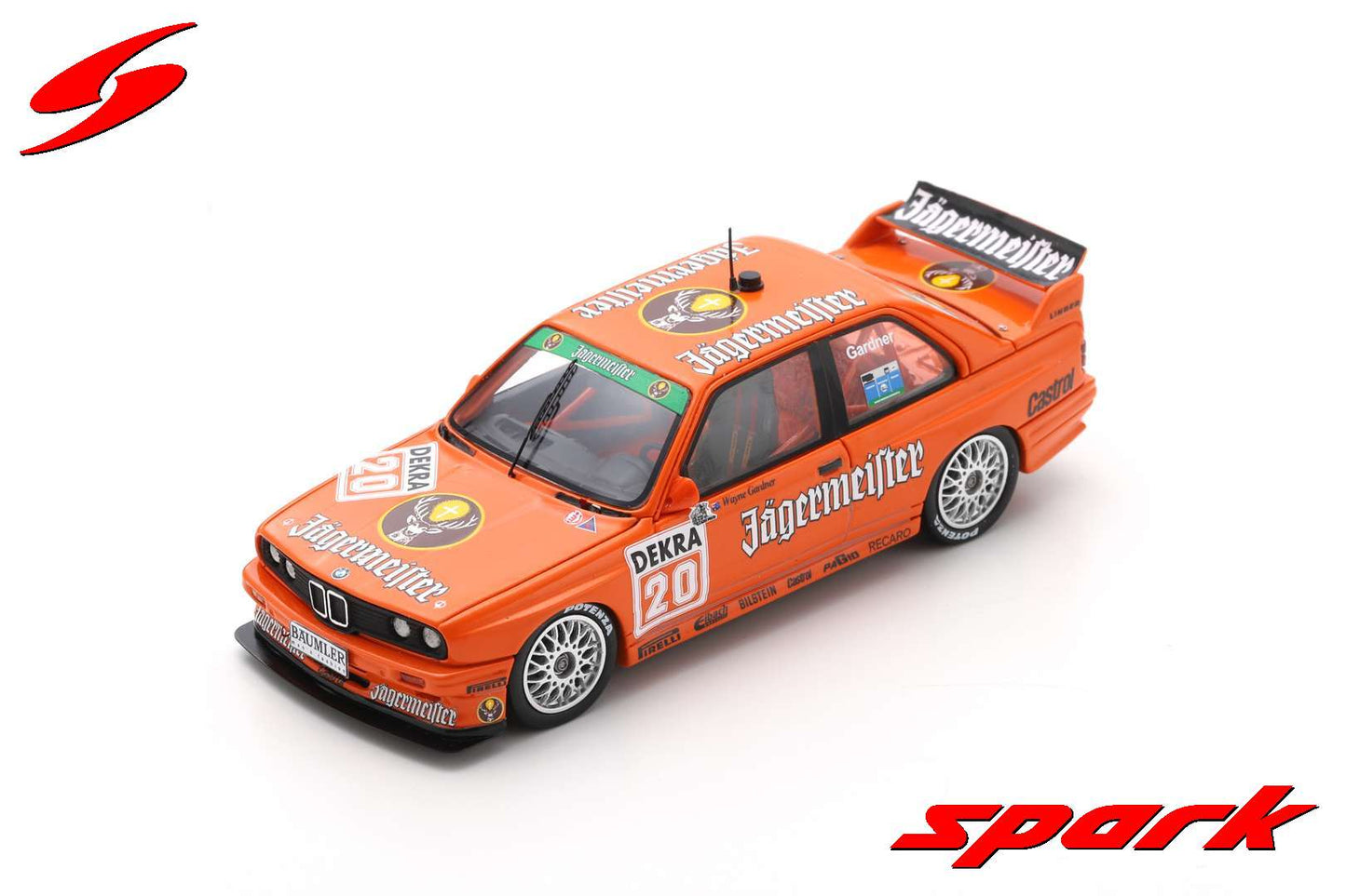 Spark SG605 1/43 BMW E30 M3 No.20 Team Linder DTM 1992 Wayne Gardner