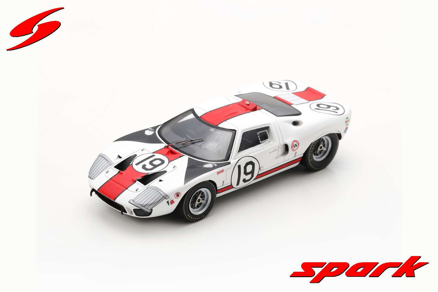 Spark US251 1/43 Ford GT40 No.19 3rd 12H Sebring 1966 S. Scott - P. Revson