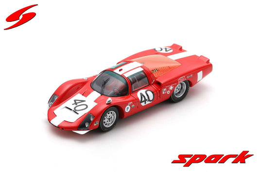 Spark US268 1/43 Porsche 906LH No.40 12H Sebring 1967 R. Steinemann - D. Spoerry