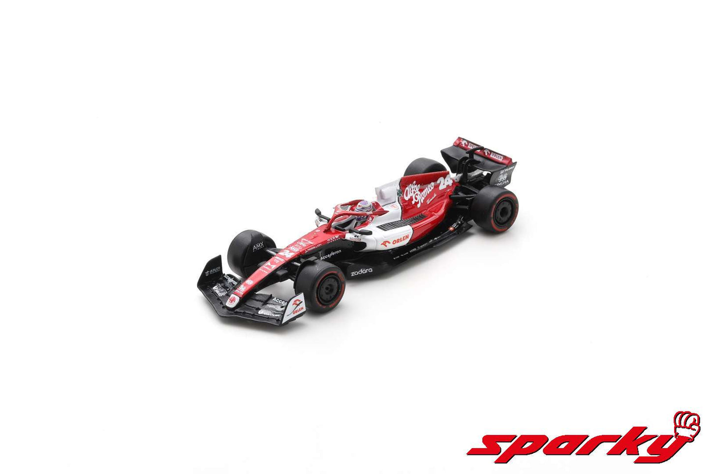 Spark Y261 1/64 Alfa Romeo F1 Team ORLEN C42 No.24 Alfa Romeo F1 Team ORLEN 2022 Zhou GuanYu